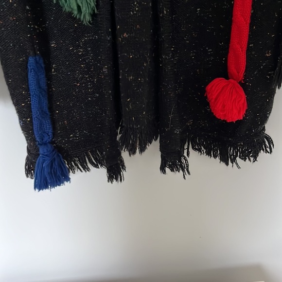 Mondi black flecked wool cardigan with Pom Pom detailing EU 36/ US 6 - Picture 4 of 8